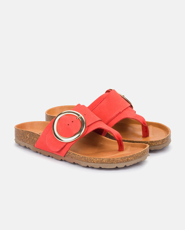 yokono Sandalia plana Granada 704 coral Gran oferta