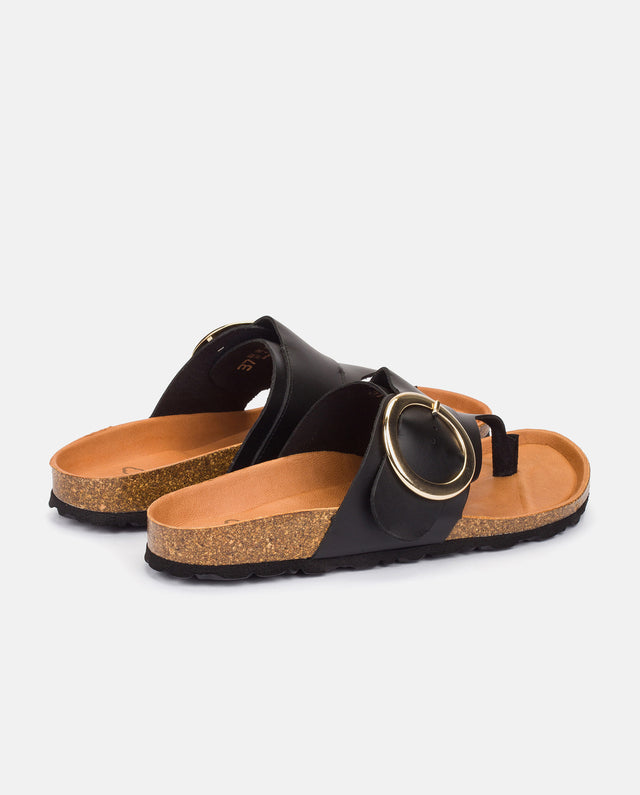 yokono Sandalia plana Granada 704 negro Rebajas de fábrica