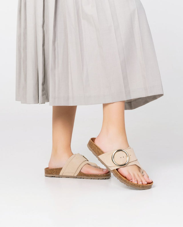 yokono Sandalia plana Granada 704 beige Ventas relámpago