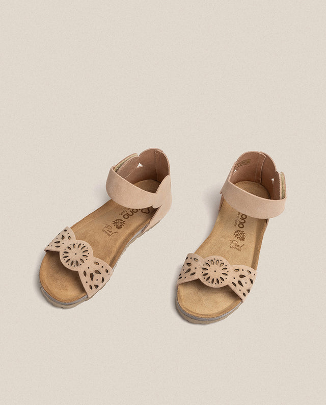 yokono Sandalia plana Villa 086 beige Liquidación