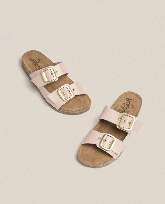 yokono Sandalia plana Jerba 136 beige En oferta