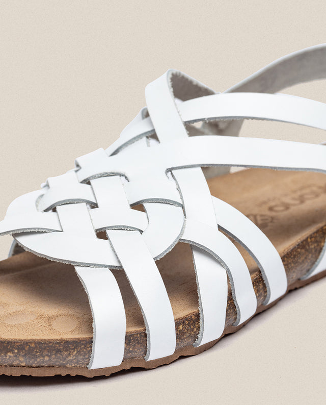 yokono Sandalia plana Ibiza 175 blanco Rebajas de fin de temporada