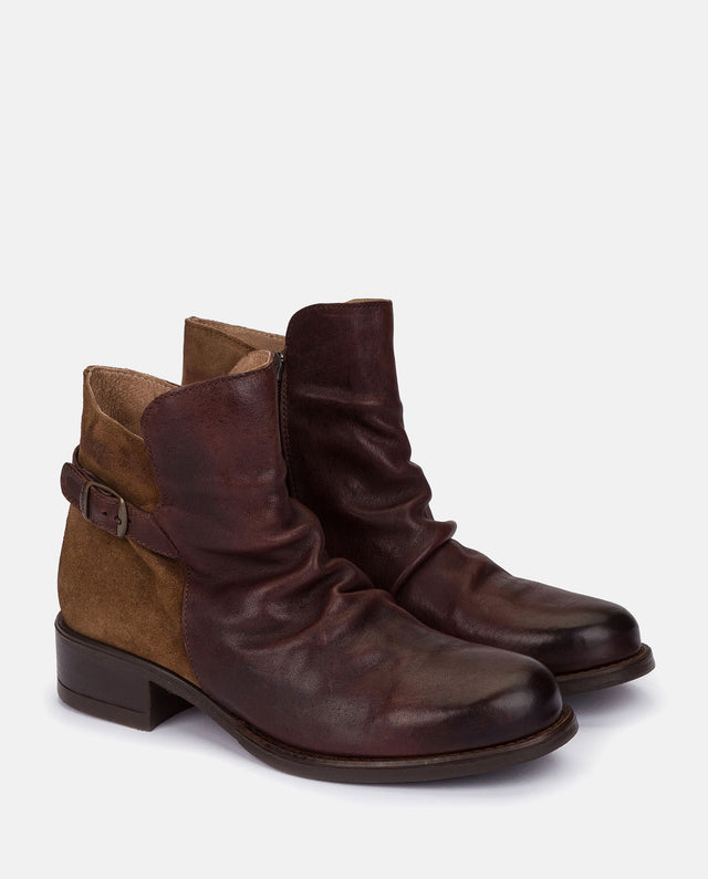 yokono Botín plano MONS-002 MARRON En línea