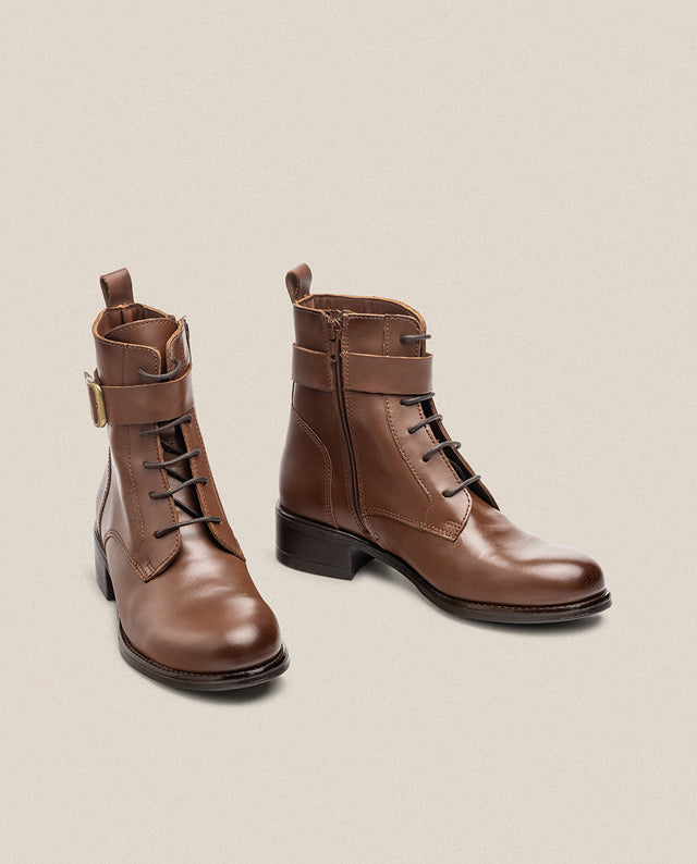 yokono Botín plano MONS-005 marrón Rebajas online