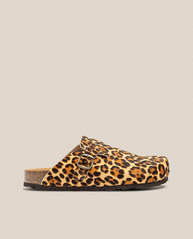yokono Zapato plano ZUECO 599 leopardo Último día