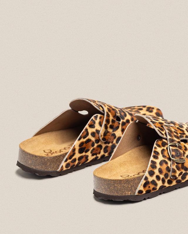 yokono Zapato plano ZUECO 599 leopardo Último día