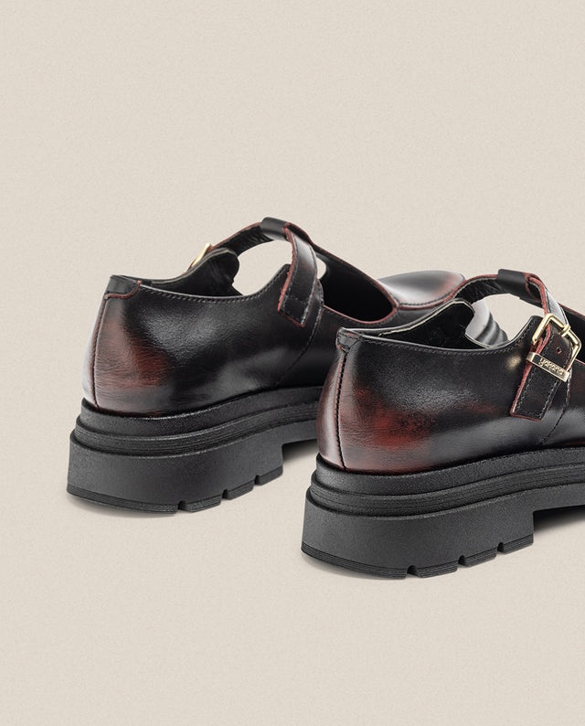 yokono Zapato plano CHAM-003 burdeos Promoción por tiempo limitado