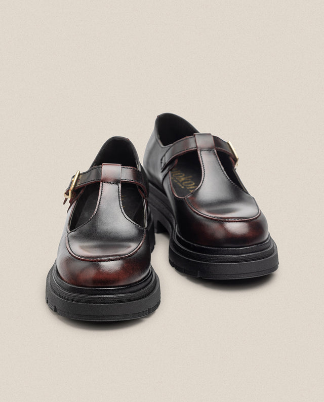 yokono Zapato plano CHAM-003 burdeos Promoción por tiempo limitado