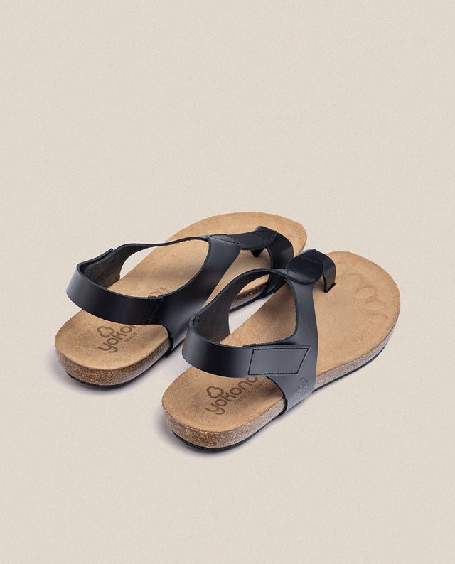 yokono Sandalia plana Ibiza 174 negro Superdescuento