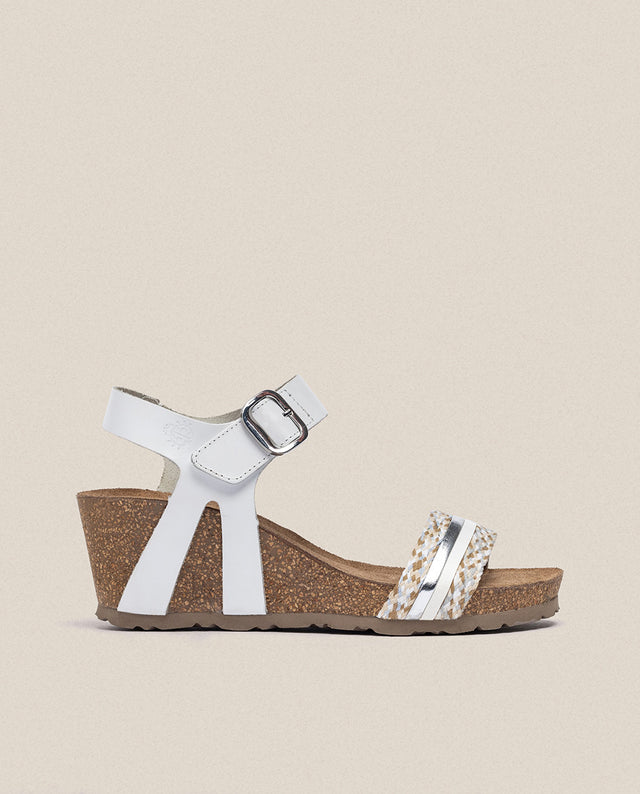 yokono Sandalia cuña Cadiz 306 blanco Precios de Black Friday