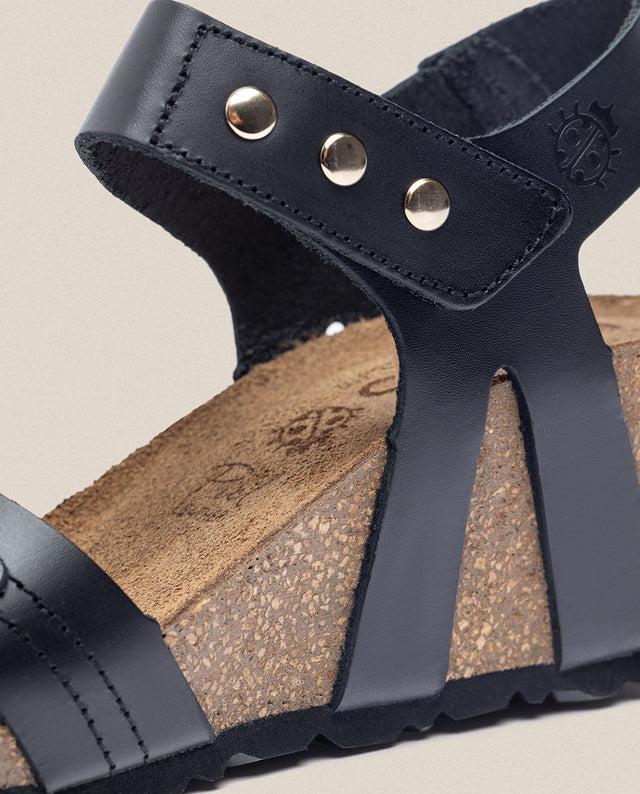 yokono Sandalia cuña Cadiz 303 negro Descuentos del mes