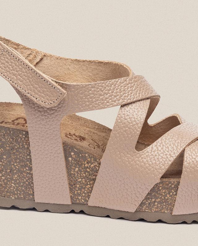 yokono Sandalia cuña Bari 303 beige En línea