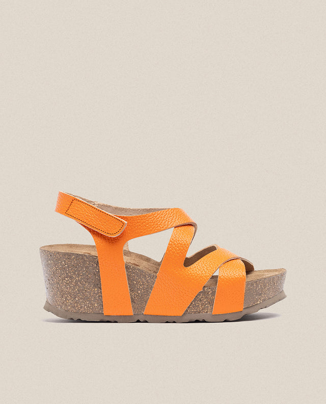 yokono Sandalia cuña Bari 303 naranja Outlet online