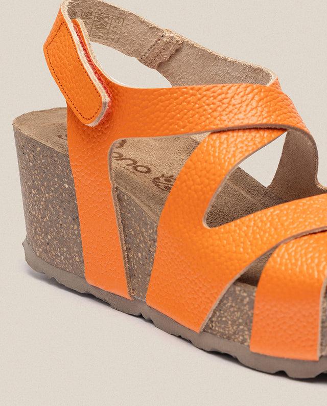 yokono Sandalia cuña Bari 303 naranja Outlet online