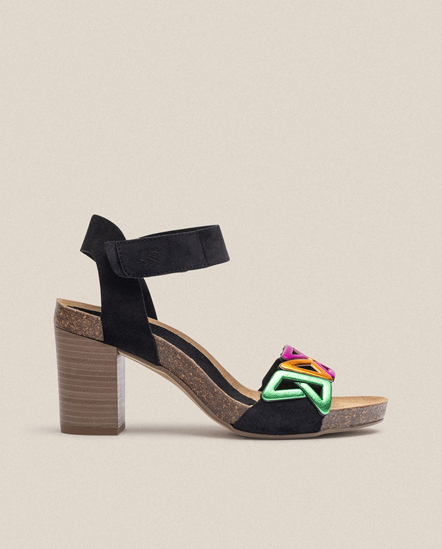 yokono Sandalia de tacón Ponza 007 negro Rebajas baratas