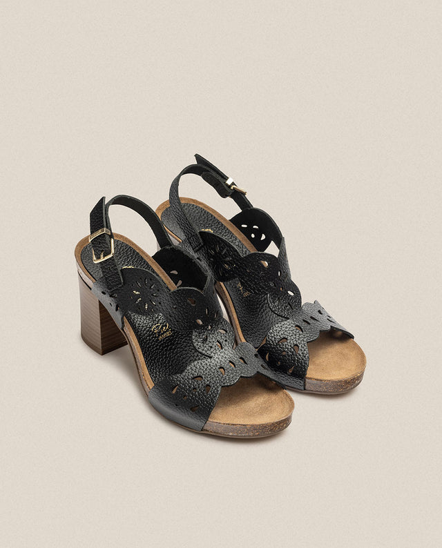yokono Sandalia de tacón Ponza 006 negro Ventas relámpago