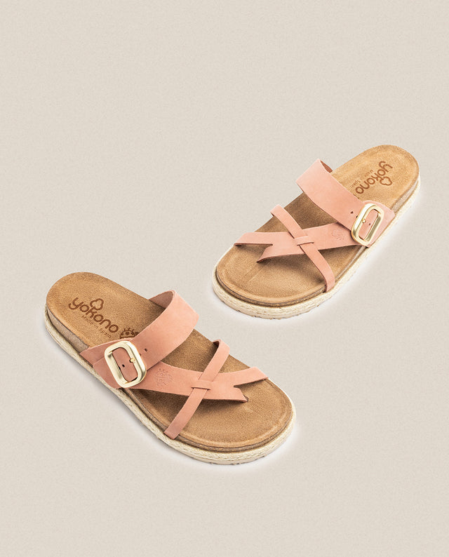 yokono Sandalia plana Arena 003 rosa Mejor oferta