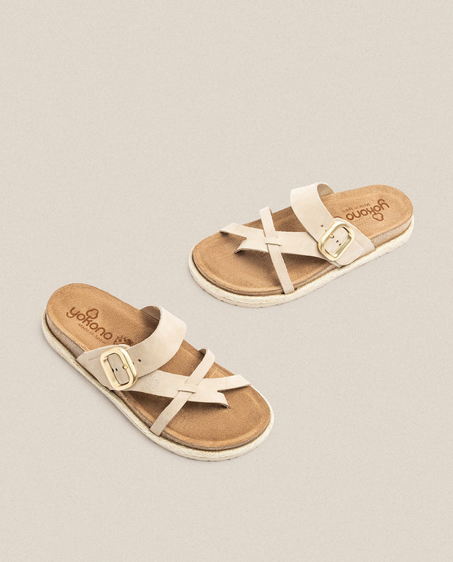 yokono Sandalia plana Arena 003 beige Rebajas online