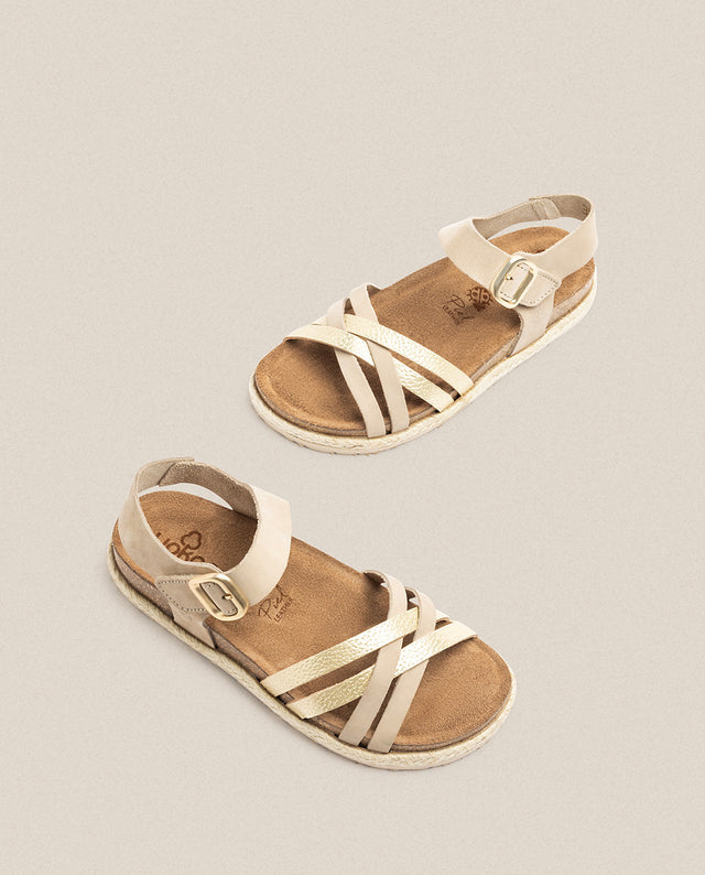 yokono Sandalia plana Arena 001 beige Envío gratis