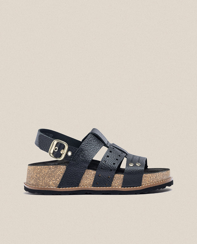 yokono Sandalia de plataforma Oca 007 negro Último día