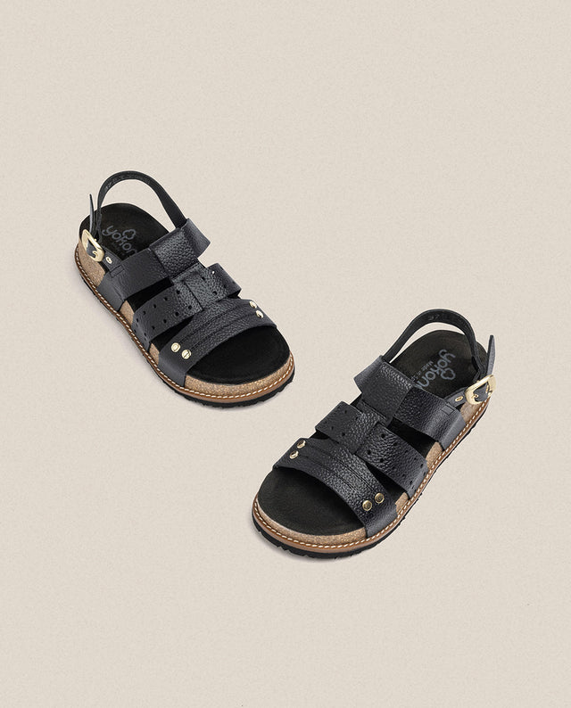 yokono Sandalia de plataforma Oca 007 negro Último día
