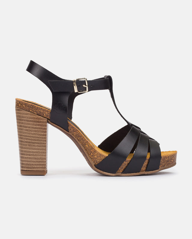yokono Sandalia de tacón Caracas 101 negro Ofertas especiales