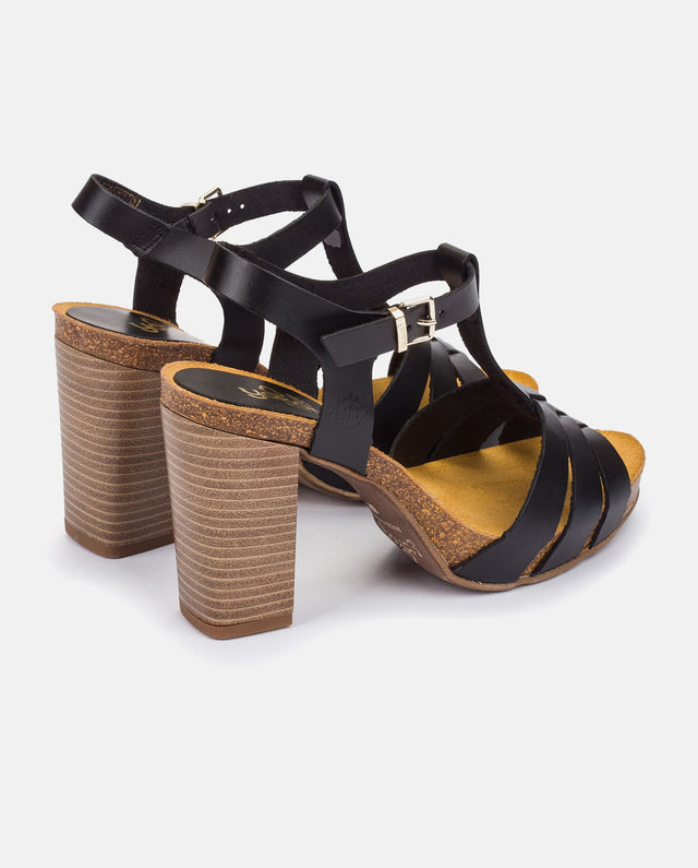 yokono Sandalia de tacón Caracas 101 negro Ofertas especiales