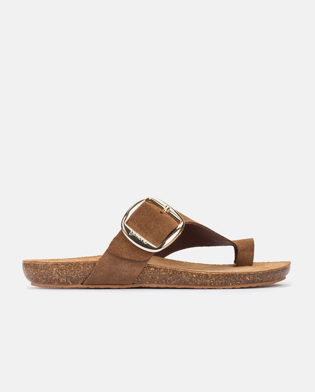 yokono Sandalia plana Ibiza 205 marron Rebajas de fin de temporada