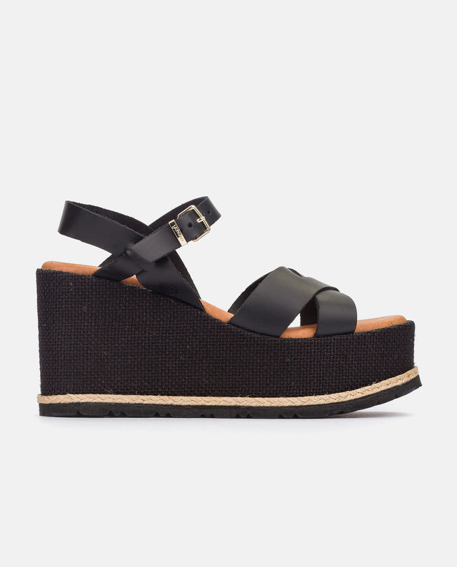 yokono Sandalia plana Lanzarote 003 negro 2025