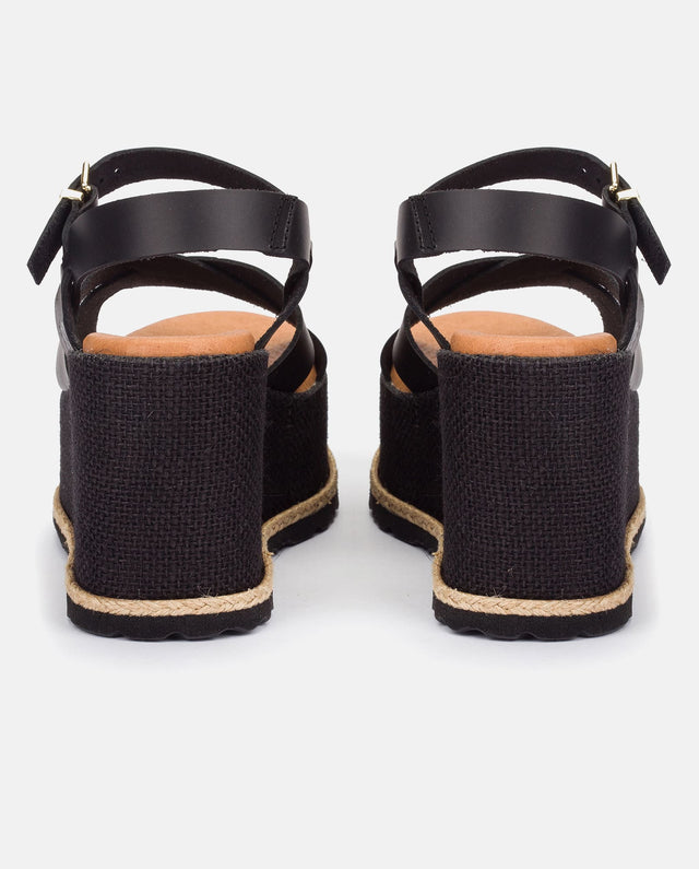 yokono Sandalia plana Lanzarote 003 negro 2025
