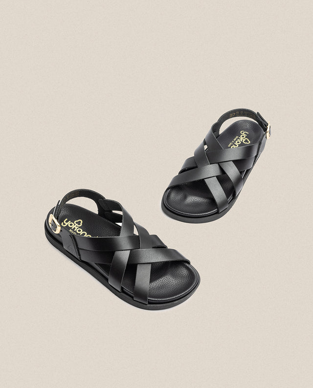 yokono Sandalia plana Morena 005 negro Ofertas