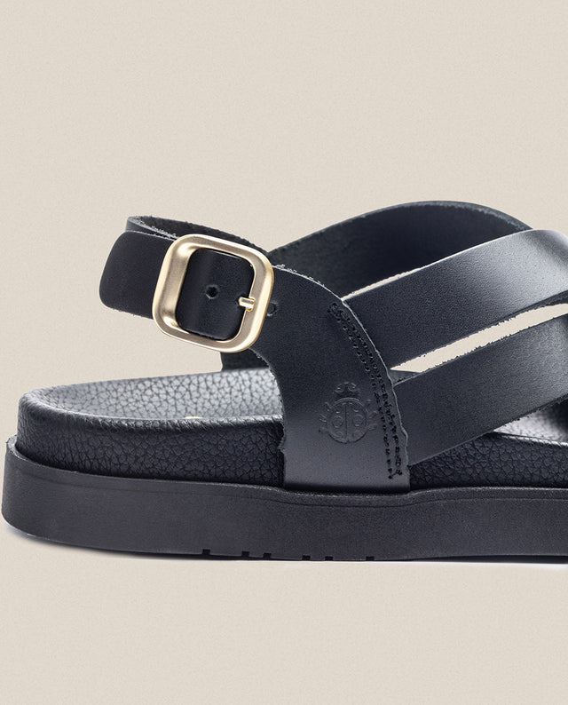 yokono Sandalia plana Morena 005 negro Ofertas
