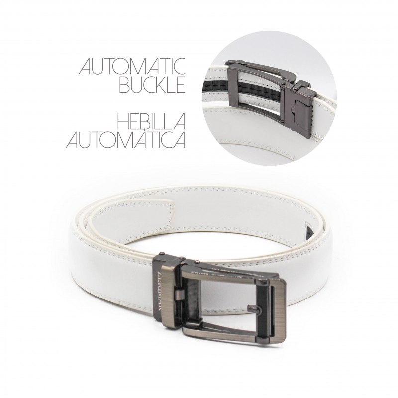 zerimar shoes Cinturón de piel con hebilla automatica de 3 cm modelo GOZAG Grandes ahorros