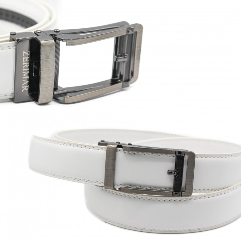 zerimar shoes Cinturón de piel con hebilla automatica de 3 cm modelo GOZAG Grandes ahorros