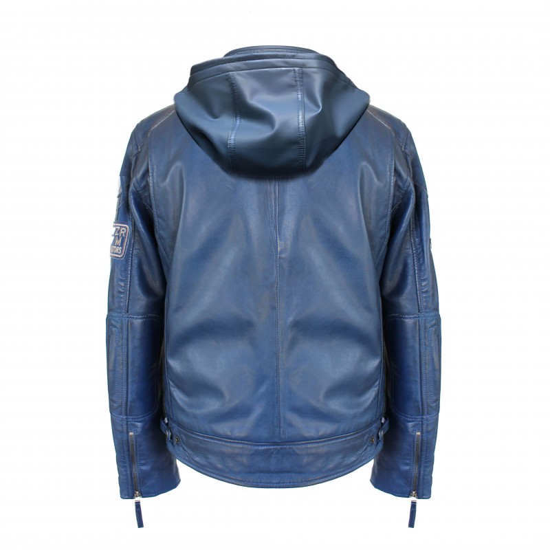 zerimar shoes Chaqueta con capucha de piel con parches BOLLWO Devoluciones gratuitas