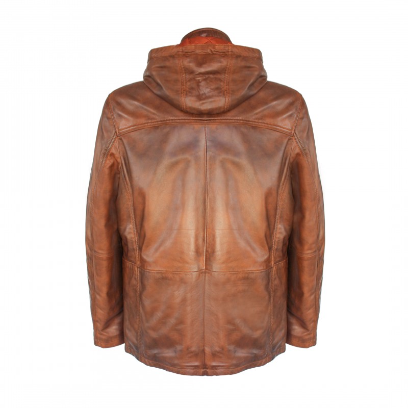 zerimar shoes Parka de piel con capucha removible MASERTO 2025