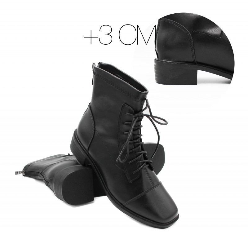 zerimar shoes Botas de cordones con punta cuadrada modelo LIBBY Outlet