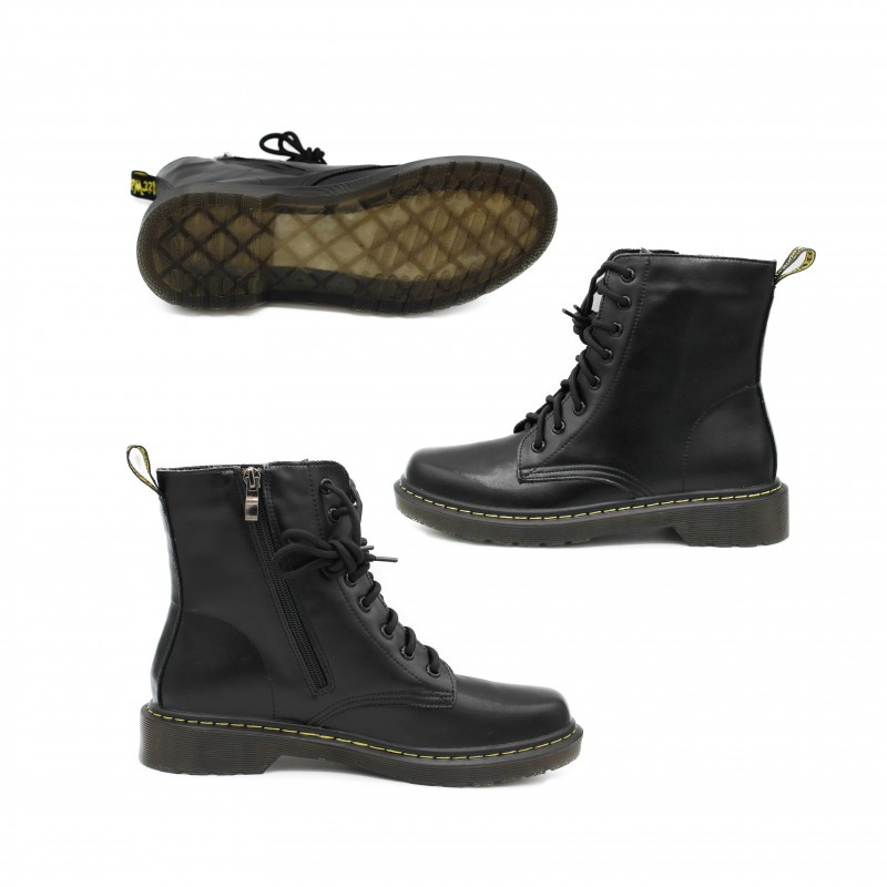 zerimar shoes Botas estilo militar con cremallera modelo DOCTER Venta caliente