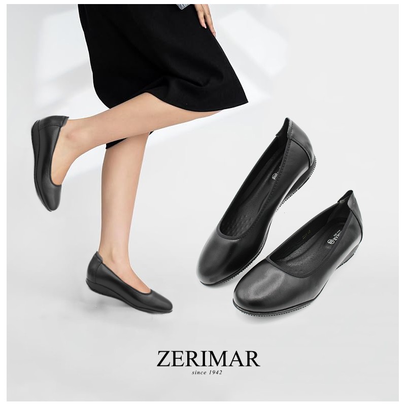 zerimar shoes Zapato de Piel Profesional para Oficina y Eventos - tacón 2 5 cm Rebajas baratas
