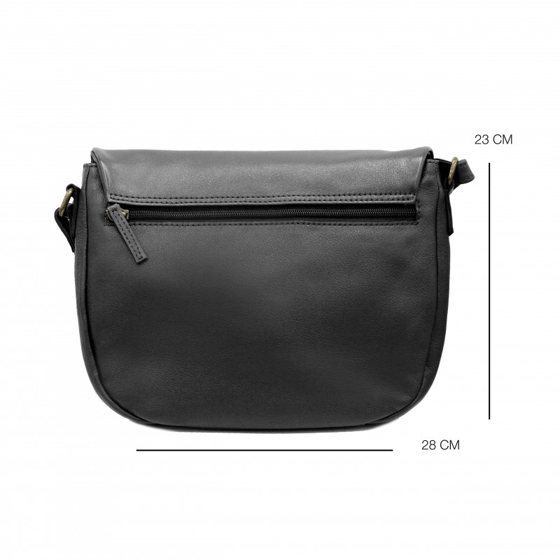 zerimar shoes Bolso de solapa de piel 23x28x5 cm CORDE Tienda