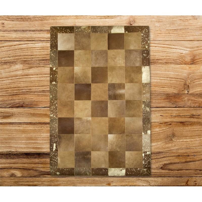 zerimar shoes Alfombra Patchwork Piel de Vaca EARTH - Varias medidas Oferta especial