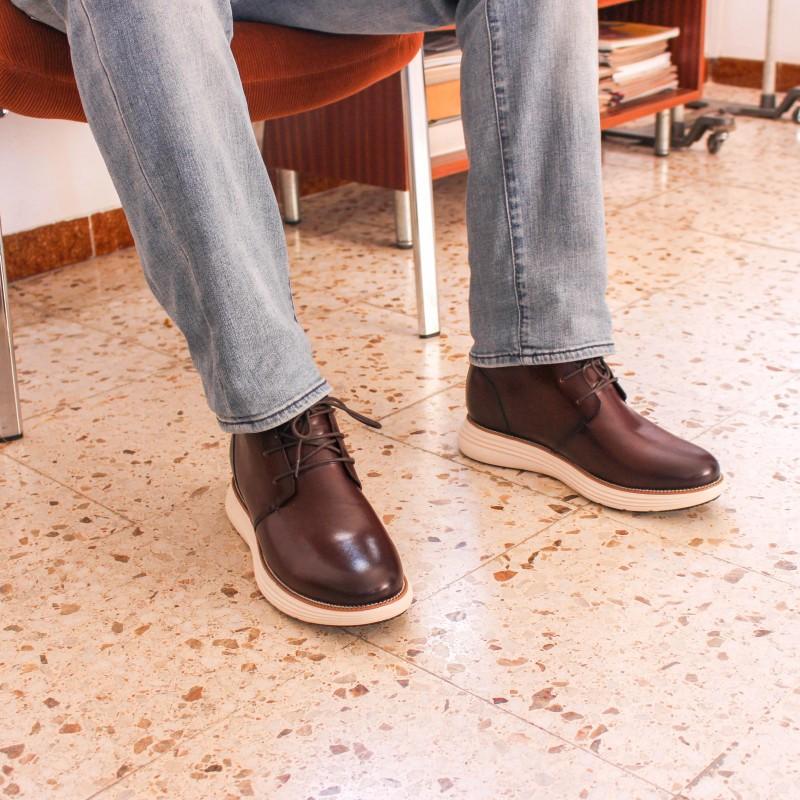 zerimar shoes Botines de piel con alzas interiores +7 cm modelo SEYMOUR Solo queda un día