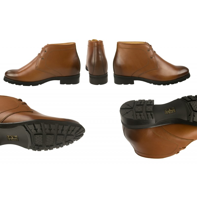 zerimar shoes Botas de piel de vestir con alzas de 7 5 cm para hombre Envío internacional gratuito