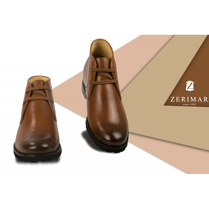 zerimar shoes Botas de piel de vestir con alzas de 7 5 cm para hombre Envío internacional gratuito