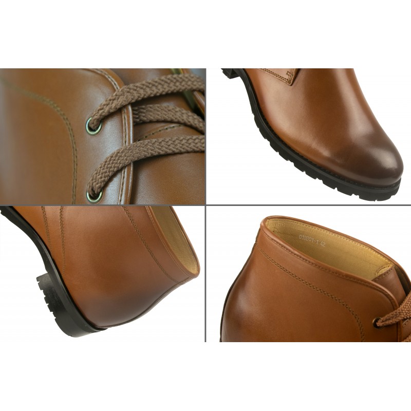 zerimar shoes Botas de piel de vestir con alzas de 7 5 cm para hombre Envío internacional gratuito