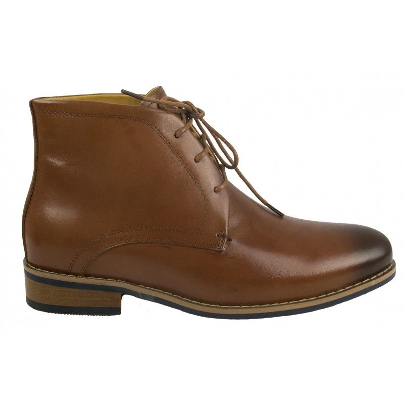 zerimar shoes Botas de vestir de piel con alzas que aumentan la altura 7 cm Última moda