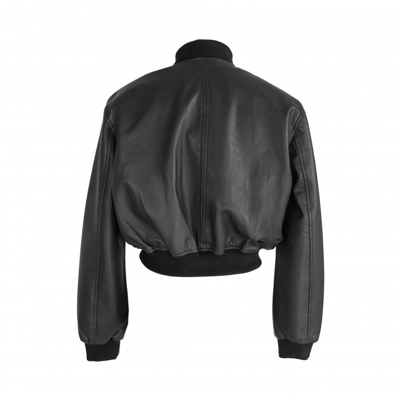 zerimar shoes Bomber corta de piel con cremallera modelo MITES Venta caliente