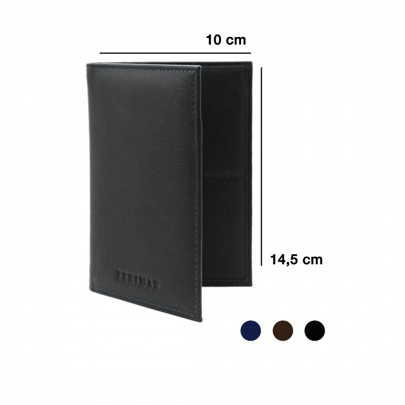 zerimar shoes Cartera funda pasaporte de piel multiespacio 14 5x10 cm Tienda