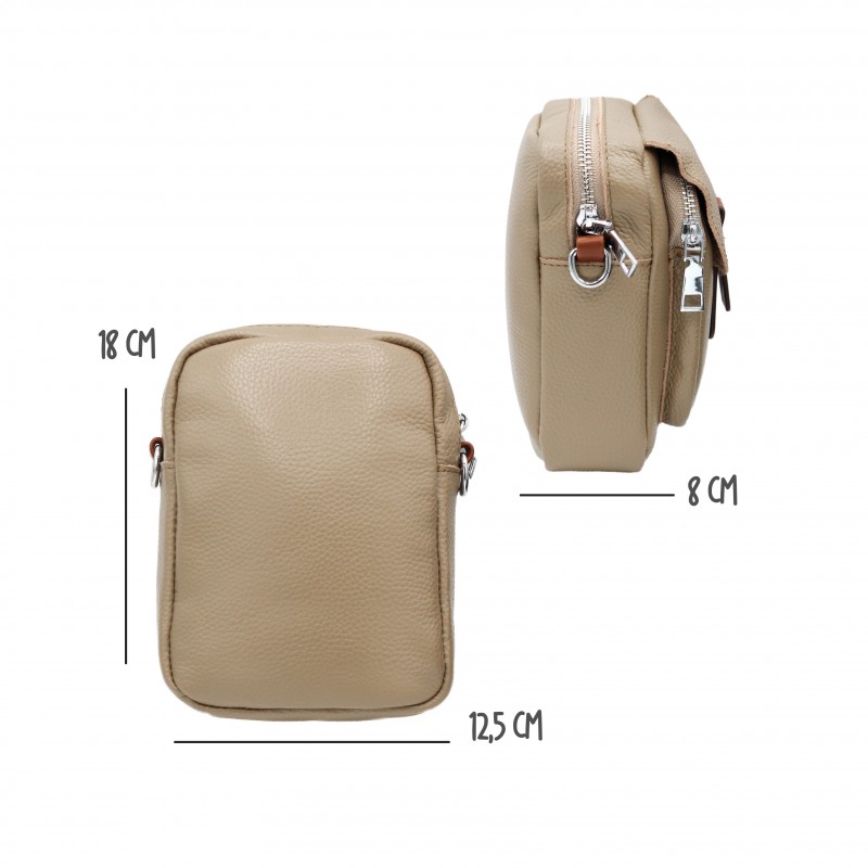 zerimar shoes Bolso bandolera pequeño de piel 18x12 5x8 cm Rebajas online