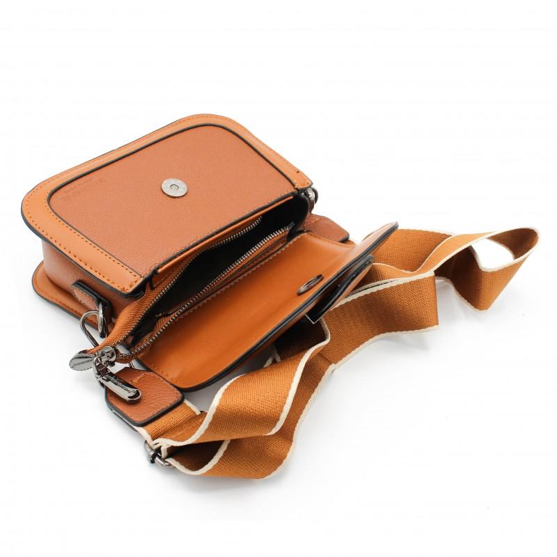 zerimar shoes Bolso bandolera de piel con correa ancha 18x12x7 5 cm Rebajas top
